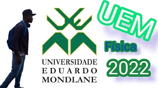 Resolução do Exame de admissão de FísicaI da UEM de 2022 part 1 [upl. by Mclain]