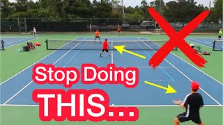 Stop Doing This After A Lob Tennis Doubles Strategy [upl. by Ronoel]