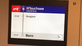 SBB Ansage  Herzogenbuchsee  IR17 Zürich HB – Bern 2019 [upl. by Cullen]