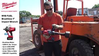 Review Milwaukee FUEL Brushless 1quot Impact Wrench  toolnutcom [upl. by Newbold631]