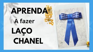 Aprenda a fazer o Laço Chanel passo a passoMega Laços [upl. by Luise]