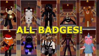 How to get ALL 33 BADGES in ACCURATE PIGGY RP THE RETURN  Roblox [upl. by Cyna]