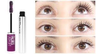 Maybelline The Falsies Lash Lift Mascara  New Drugstore Wear Test  Review [upl. by Ahtnamas]