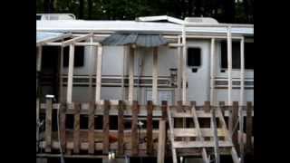 Framing My RV Passive Solar Heating Porch Part 2 [upl. by Sadella]