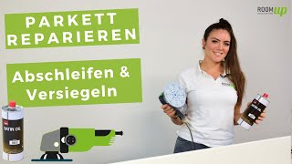 Parkett reparieren  Abschleifen amp Versiegeln [upl. by Araz]