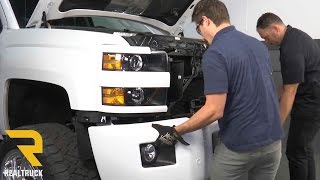 How to Remove The Factory Front Bumper on a 2017 Chevrolet Silverado 2500HD [upl. by Earaj]