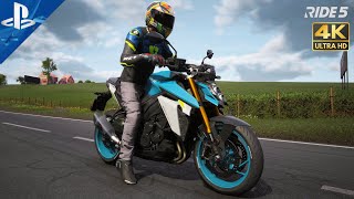 RIDE 5  NEW SUZUKI GSXS 1000 Yoshimura On Board Gameplay 4K 60fps HDR [upl. by Latrell]