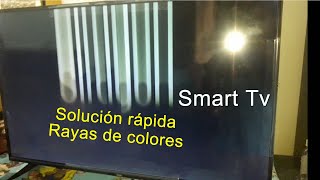 ✔ TV SIRAGON 43 LED 7443 smart tv rayas de colores solución rápida ✔ [upl. by Halilak850]