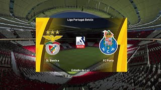 Benfica  Porto  Primeira Liga 20242025  eFootball PES [upl. by Nelrsa]