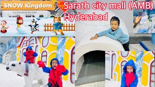 Snow kingdom Sarath city mallsummer fun zone for kids  snow world Hyderabad  Amb mall Kondapur [upl. by Reivaj]