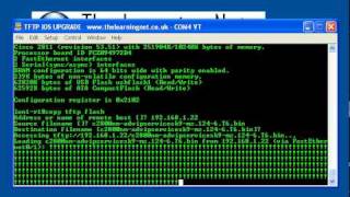 CCNA CCNP  Cisco IOS Upgrade via TFTP [upl. by Rabi]