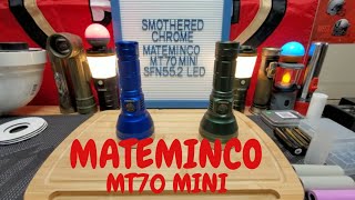 MATEMINCO MT70 MINI NEW RELEASE SFN552 LED 6800LM 924M [upl. by Lucais]