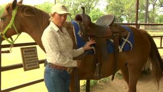 How to Saddle a Horse Western Style [upl. by Ramonda]