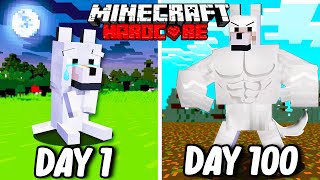 I Survived 100 Days as a WOLF in HARDCORE Minecraft Minecraft Hardcore 100 Days [upl. by Gannes]