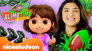 How to Play Football with Dora 🏈 NFL Slimetime Full Episode  Nickelodeon [upl. by Nanda]