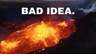 Flying my FPV drone where NO ONE else would  Iceland Volcano eruption [upl. by Elish]