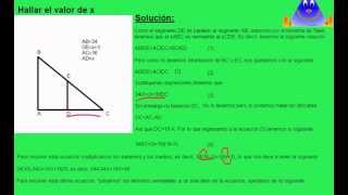 Ejemplo de triángulos semejantes Solución a un problema de triángulos semejantes [upl. by Coffee]
