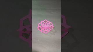 Easy snowflake design snowflakes christmas decoration design youtubeshorts art diy reels [upl. by Haret]