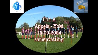 Korfbal U11A Appels  Joki 15092024 samenvatting [upl. by Kcirddor572]