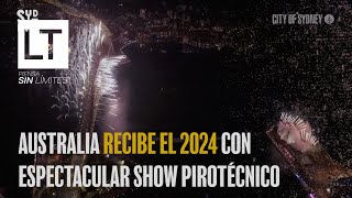 Australia recibe el 2024 con espectacular show de fuegos artificiales [upl. by Zurek]