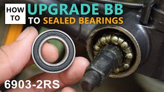 How to Upgrade Bottom Bracket to Sealed Bearing 6903 2RS [upl. by Acissehc273]