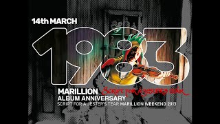 Marillion Album Anniversary  Script for a Jesters Tear  14 March  Marillion Weekend 2013 [upl. by Clapp]