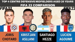 Top 4 CDMs aged 20  Joris Chotard vs Asllani vs Santiago Hezze vs Agoume FIFA23 Comparison [upl. by Sayette]