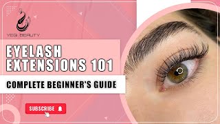 Classic Eyelash Extensions 101 Techniques Tips and Tricks For Beginner 1 Lash Tutorial [upl. by Rufus]