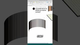 Cómo hacer un lambrin de madera curvo en Revit  Modelado Revit [upl. by Eixam]