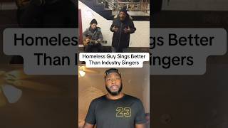 Homeless Man Sings Better Then Industry Singers JBReacts Shorts singer [upl. by Enitsuj]