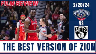 Zion Williamson Is Turning The Pelicans Into A Contender  Pelicans Vs Nets Film Review [upl. by Kernan]