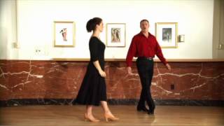 Foxtrot  Left Turn  Virtual Ballroom Lessons [upl. by Lyrahc]