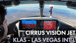 Cirrus Vision Jet  The Epic ReArrival  Las Vegas McCarran Intl Airport [upl. by Aibonez]