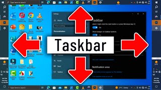 How to Customize amp Reposition Your Taskbar windows 10 [upl. by Phare]