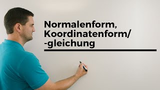 Normalenform Koordinatenformgleichung Ebenen Übersicht Vektorgeometrie  Mathe by Daniel Jung [upl. by Douty]