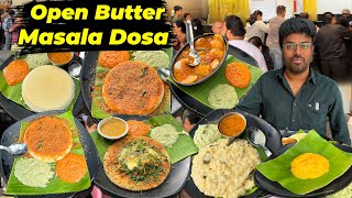 Most Hyped Vegetarian Restaurant 😱Open Butter Masala Dose Safron Kesari Rameshwaram Cafe Bengaluru [upl. by Odnomyar790]