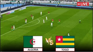 🔴مباشر الجزائر ضد توغو I تصفيات كأس الأمم الأفريقية I مباراة كاملة بث مباشر Algeria vs Togo [upl. by Kameko]