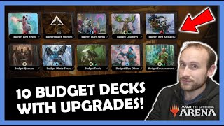 The 10 Best Budget Decks With Optional Upgrades For 2023  MTG Arena Standard Beginner Deck Guide [upl. by Sadler]