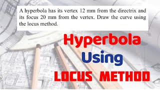 HYPERBOLA with no eccentricity in  Technical drawing  Engineering drawing [upl. by Ailes815]