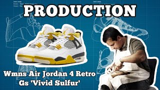 【GK Production 】Wmns Air Jordan 4 Retro GS ‘Vivid Sulfur’ by KWcrew [upl. by Cogen]