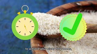 What is Sticky Fibre Psyllium Husk Demonstration [upl. by Atinej]