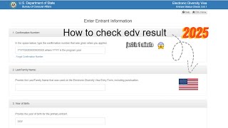 DV Lottery Result 2025  How To Check DV Lottery Result 2024 in Nepal [upl. by Kallman]