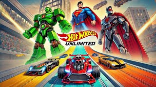 Hot Wheels Unlimited Are you Faster than these Animated Characters [upl. by Halliday704]