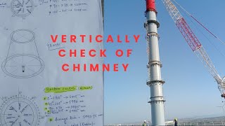 How to check Chimney Vertically with Laser light machine  How to check Chimney verticality [upl. by Feld]