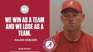 Alabama’s Kalen Deboer speaks on mistakes in upset against Vanderbilt praises play of Diego Pavia [upl. by Yseult]