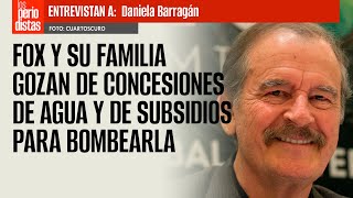 Entrevista  Fox y su familia gozan de concesiones de agua y de subsidios para bombearla [upl. by Annauqahs]