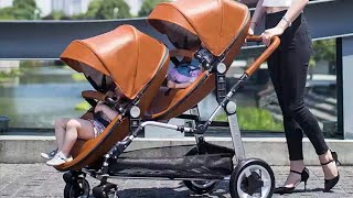 Semaco PU Leather Twins Baby Stroller  Pram [upl. by Eelibuj548]