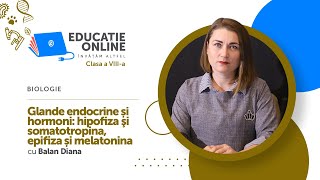 Biologie Clasa a VIIIa Glande endocrine și hormoni hipofiza şi somatotropina [upl. by Anahsek647]