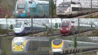 A Day of Spotting High Speed Trains at TGV Haute Picardie  060917 [upl. by Breen3]