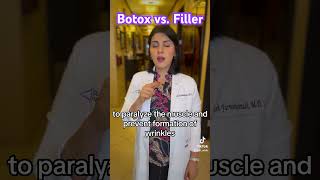 Botox vs Filler botox botoxfillers [upl. by Leahey]